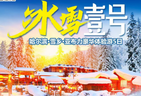 【冰雪壹号】哈尔滨、雪乡、亚布力豪华体验游5日 18人封顶小包团