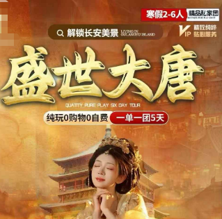 【盛世大唐】西安兵马俑 汉服旅拍2-6人小包团