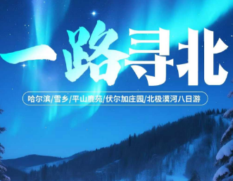 【一路寻北】哈尔滨+雪乡+漠河双飞双卧8日游  20人团