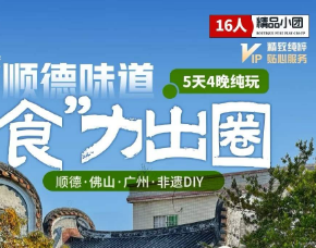 【广州顺德】顺德、佛山 广州 非遗DIY 16人精品团