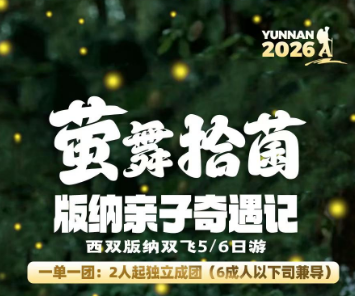 【萤舞拾菌版纳亲子奇遇记】西双版纳双飞5/6日游