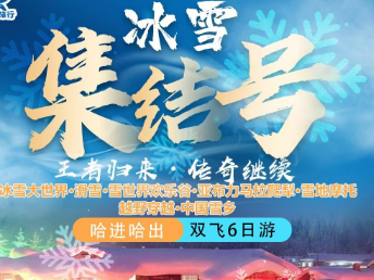 【冰雪集结号】哈尔滨 亚布力 雪乡6日游 哈尔滨进出