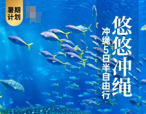 【暑期私家团】悠悠冲绳5天半自由行 2-9人团