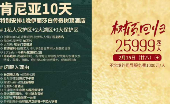 【春节】树顶回归 肯尼亚 10 天