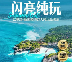 【闪亮纯玩】巴厘岛+新加坡6晚7天半自助游