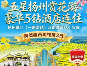 <五星扬州三日游>瘦西湖/湖上花海/西津渡/孟城驿